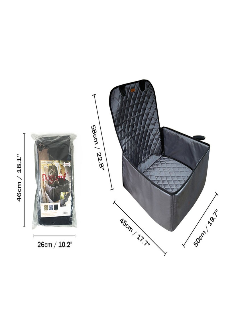 DogLemi Car Seat Cover for Pets Dog Booster Seat Water-resistant Foldable Travel Safety Seat Protector - Image 4