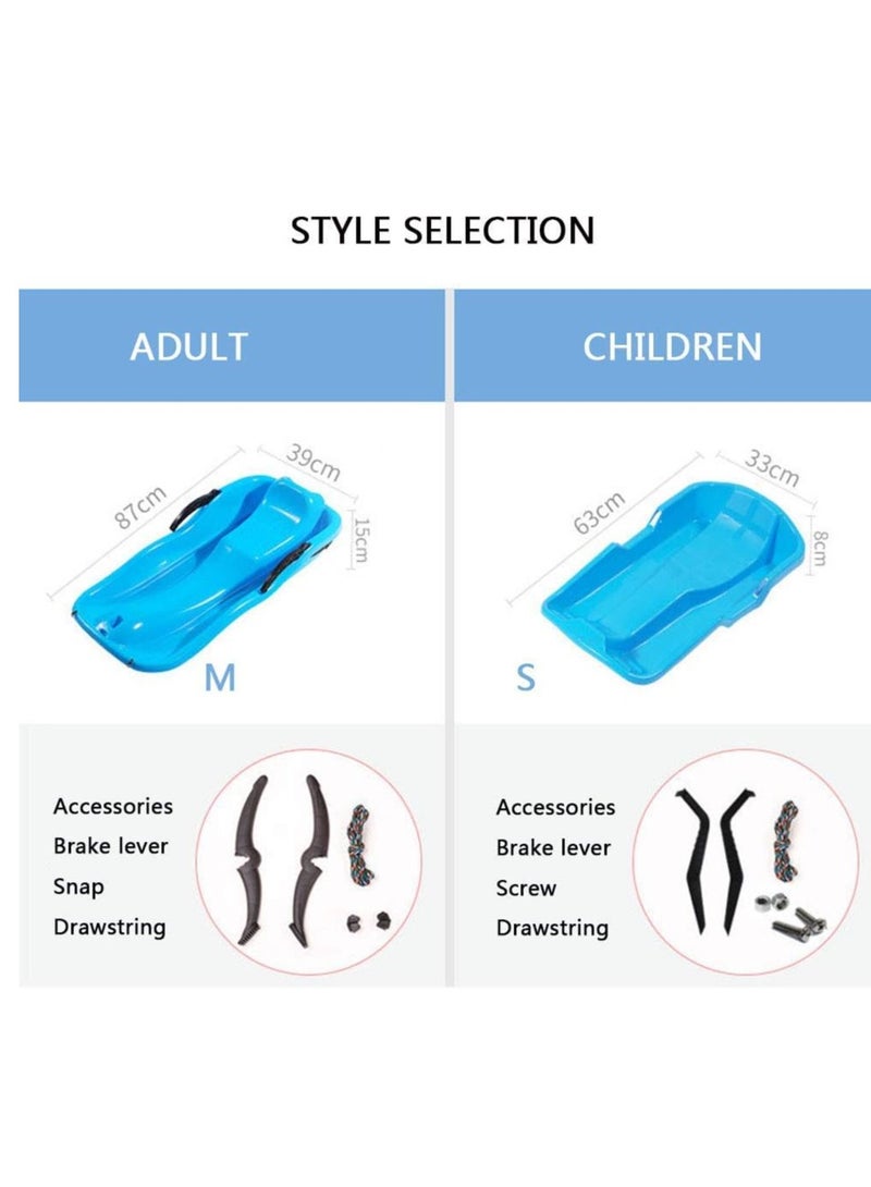 لوح تزلج تزحلق على الرمل والعشب وثلج مزود بحبل مناسب لطلعات البر متعدد الالوان قطعه 1 وختيار عشوائي للون - Image 5