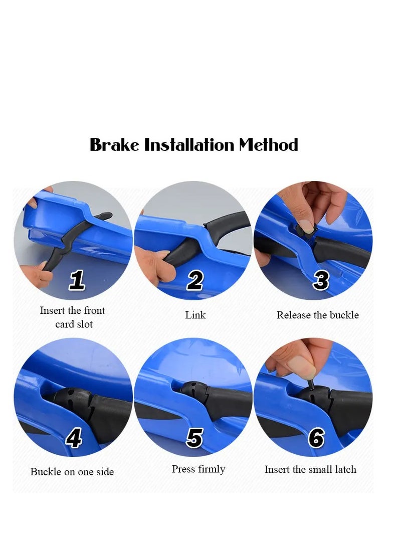 لوح تزلج تزحلق على الرمل والعشب وثلج مزود بحبل مناسب لطلعات البر متعدد الالوان قطعه 1 وختيار عشوائي للون - Image 3