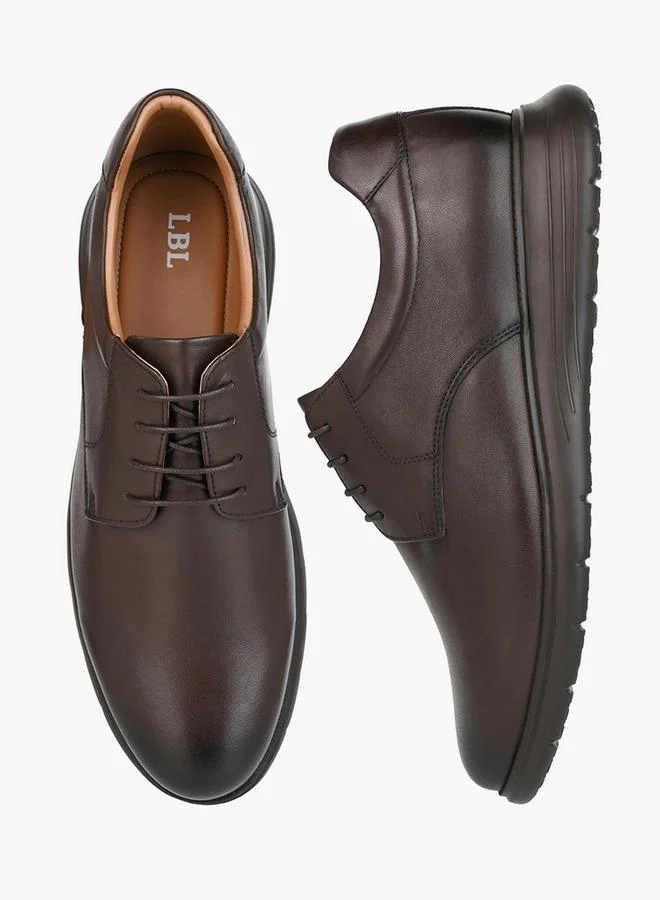 LBL By Shoexpress Men Leather Lace-Up Derby Shoes