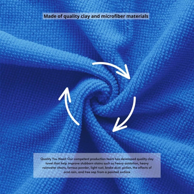 Ragnify Microfiber Clay Towel for Auto Detailing - Scratch Free and Paint Safe - Image 4