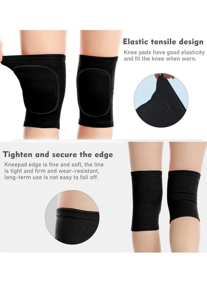 FRISKY 2 Pairs Soft and Breathable Knee Pads for Volleyball, Dancing, Football, Yoga, Basketball, and Skating - Protective Knee Pads for Adults and Kids - Image 5