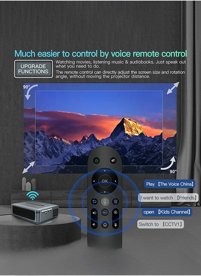 Xnano - X1 Projector, Android 9.0 Amlogic T972 300ANSI Dual wifi BT5.2 HDR10 + Voice Control 8K 4K 1920*1080P Support, Portable Smart Wireless Screen projection - Image 1