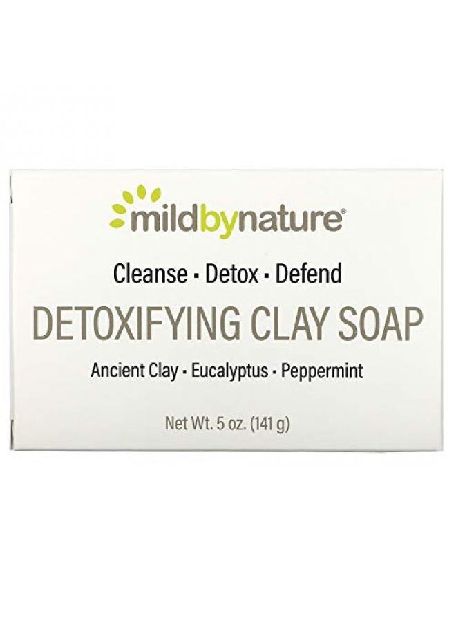 mild by Nature Mild By Nature Detoxifying Clay Bar Soap Eucalyptus & Peppermint with Ancient Clay 5 oz 141 g  - Image 1