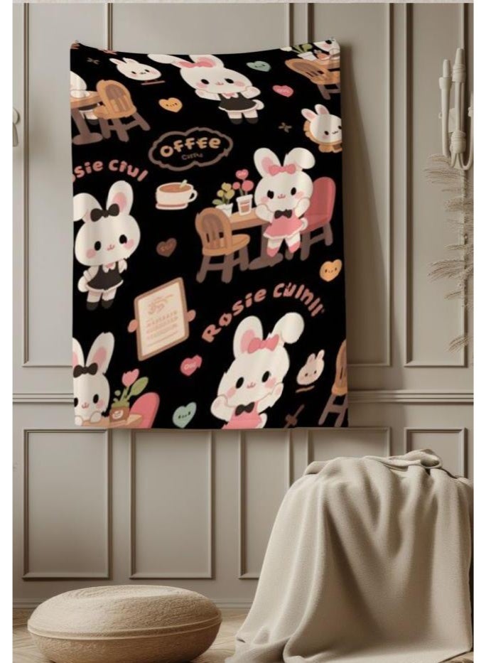 عام بطانية رقيقة من الفانيلا الكرتونية للأطفال والرضع (دافئة ومريحة، ومناسبة للنوم والألعاب) 70 سم * 100 سم - Image 3