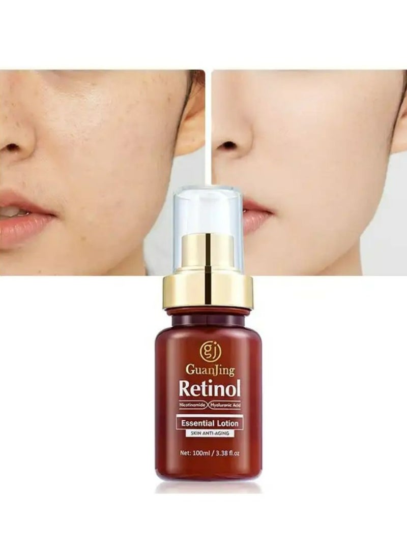 GUANJING Retinol Anti Aging Skin Care Face Essential Lotion Anti Wrinkle Niacinamide Face Lotion 100ml - Image 2