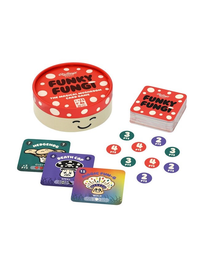 Ridley's Games: Funky Fungi The Mushroom Card Collecting Game | Simple Family Game with Fun Twists | 2-4 Players for Ages 8+ with 30-Minute Game Play Time - Image 1