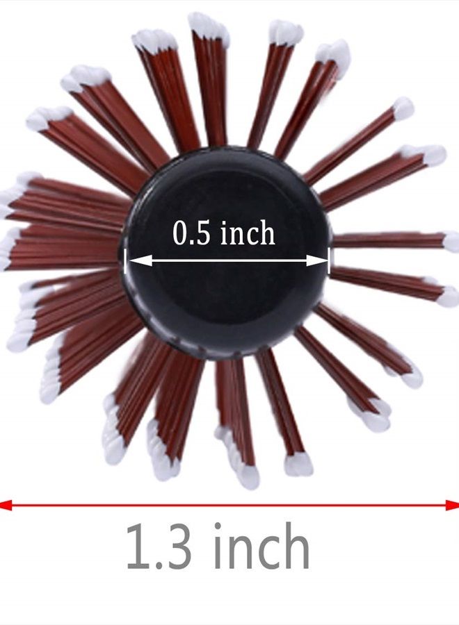 Perfehair فرشاة دائرية صغيرة لتجفيف الشعر القصير، فرشاة شعر مصغرة بقطر 1.3 بوصة مع شعيرات نايلون للحجم، والتصفيف، والتجعيد، والشعر المجعد، الموجي، السميك، أو الرقيق للرجال والنساء - Image 3