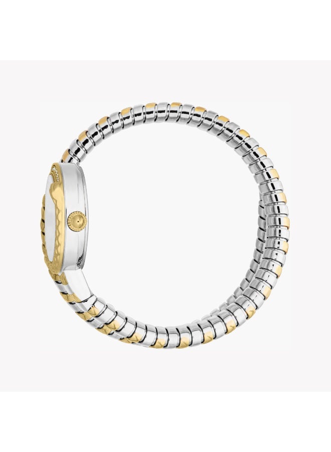 جاست كافالي ساعة جاست كافاللي JC1L301M0065 النسائية الأنيقة بتصميم فضي وذهبي ثنائي اللون - Image 2