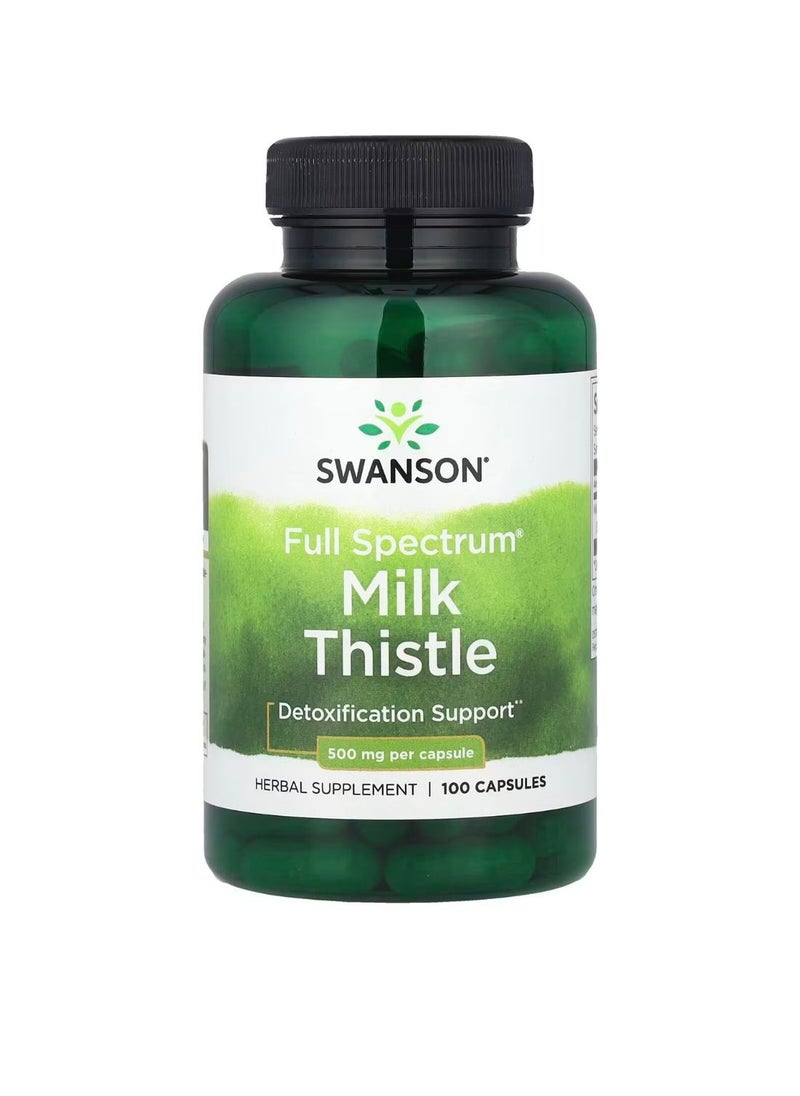 SWANSON Full Spectrum Milk Thistle - 100 Capsules 