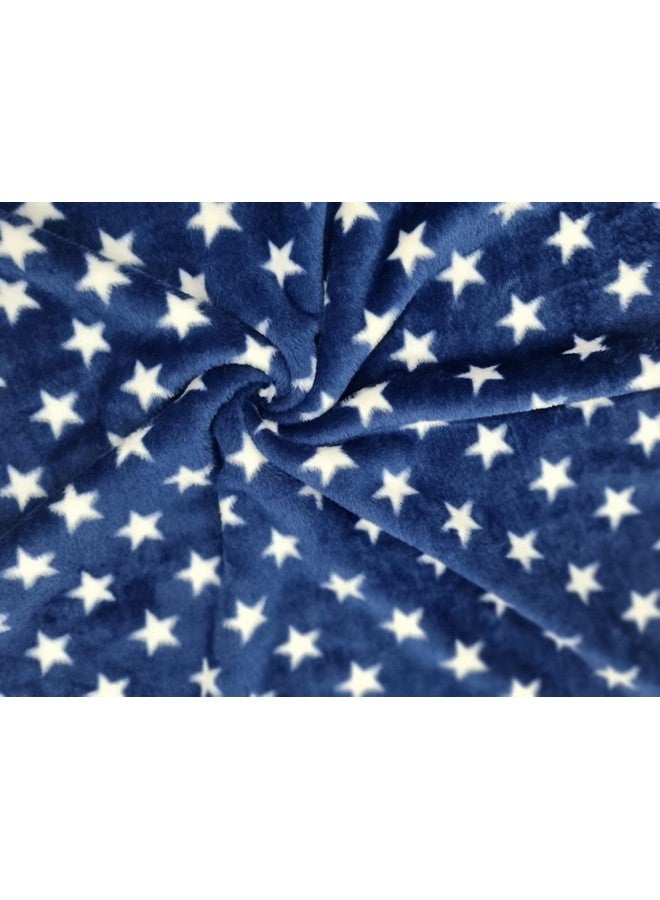Brandonn Baby Blankets New Born Pack Of Hooded Star Wrapper For Baby Boys And Baby Girls (Skin Friendly, Android_Star_Navy Blue, Cotton, 1 Count (Pack Of 1) ) - Image 3