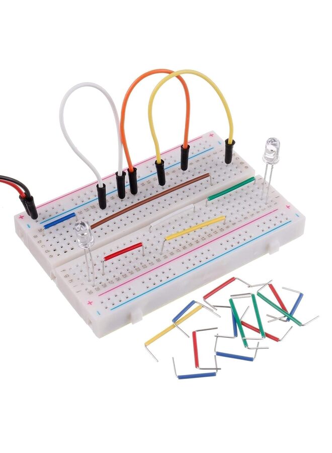 مجموعة أسلاك توصيل مكونة من 560 قطعة: 14 طولًا مختلفًا، وخطوط توصيل لوحة التجارب، بدون لحام، مرنة، متعددة الألوان، مصنوعة من البولي فينيل كلوريد والنحاس المعلب، متوافقة مع أجهزة لوحة التجارب - Image 5