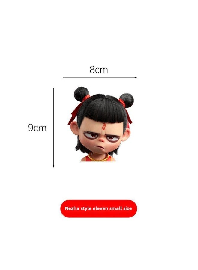 Nezha Devil Boy Sea-making Personality Car Sticker Car Motorcycle Glass Rear Gear Body Trunk Waterproof Sticker Decoration-Color:Nezha Style 11 -Size:Default Items  - Image 1