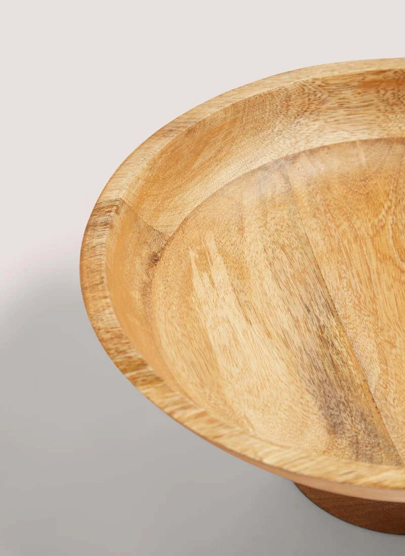 Matalan Mango Wood Footed Bowl (12cm x 30cm)