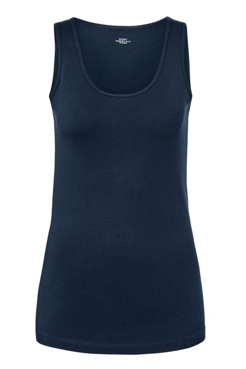 Tchibo Women 2 Pc Scoop Neck  Sleeveless Top, Navy  - Image 3