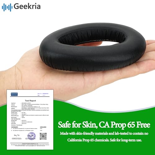 Geekria Replacement Ear Pads for Sennheiser PXC480, PXC550, PXC550-II, MB660 UC, MB 660 MC Headphones Ear Cushions, Repair Parts with Video Guide (Black) - Image 3