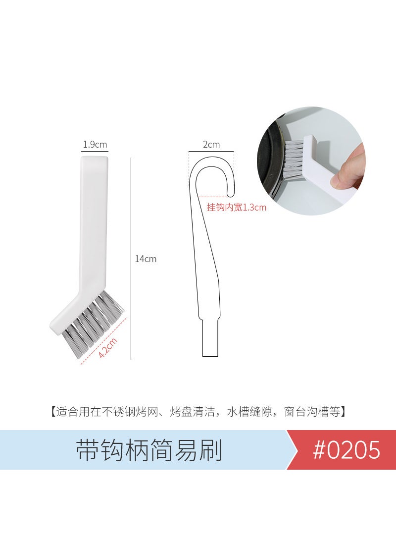 Generic - Japanese Dual-Head Cleaning Brush with Hook Handle Simple brush with hook handle [1]] - Image 1