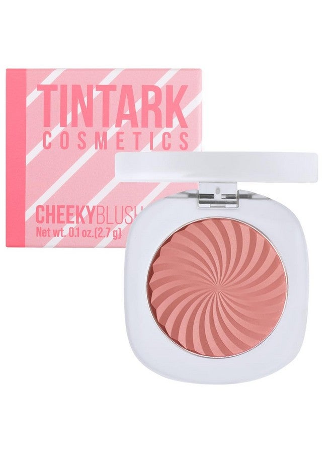 Tintark Cheeky Blush Compact For Face Cheeks Talc Free Blusher Palette Matte Powder Makeup Natural Healthy Mauve Pink Magenta Peach Red Vegan Cruelty Free - Image 2
