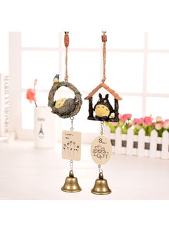 Generic Colorful Box Windmill Wood House Wind Chimes Decor Gift Totoro Swing Wind Bell 