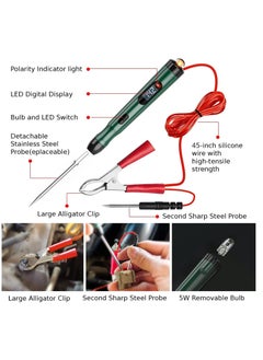 Y&D Test Light Automotive Electric 12 Volt Circuit Fuse Motorcycle Wiring Continuity Tester with LED Display,Voltage for Car Truck  - Image 4