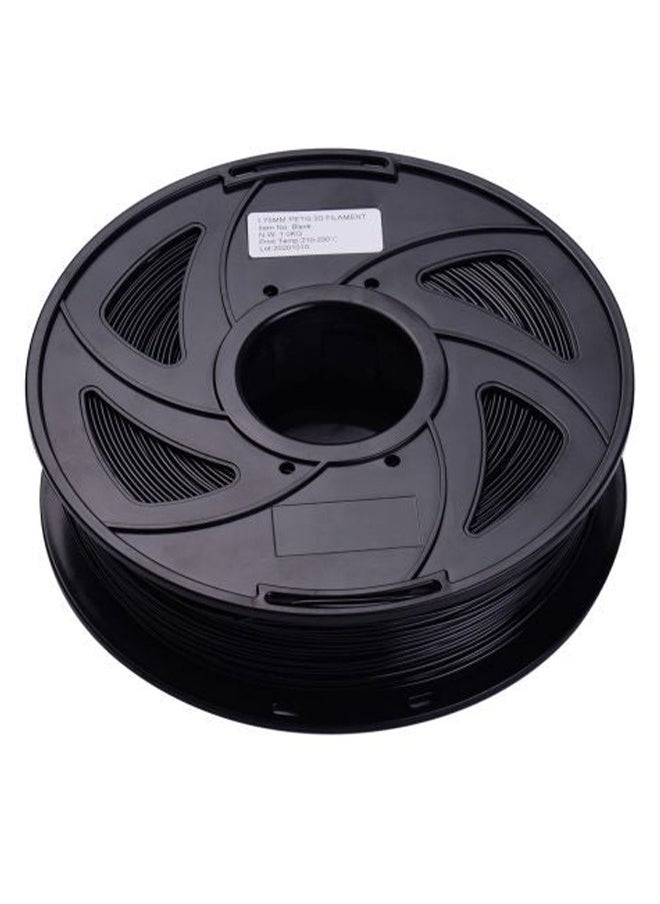 LEXIN PETG 3D Printer Filament Roll Black 1kg with 1.75mm Diameter  - Image 2