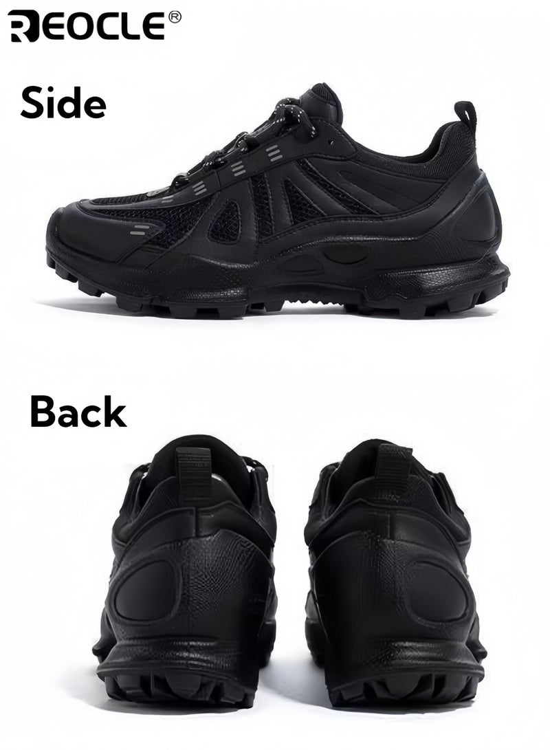 REOCLE Men's Athletic Running Shoes Mesh Breathable Sneakers with Cushioned Sole & Reflective Details Versatile Footwear for Outdoor Sports & Daily Wear - Image 3