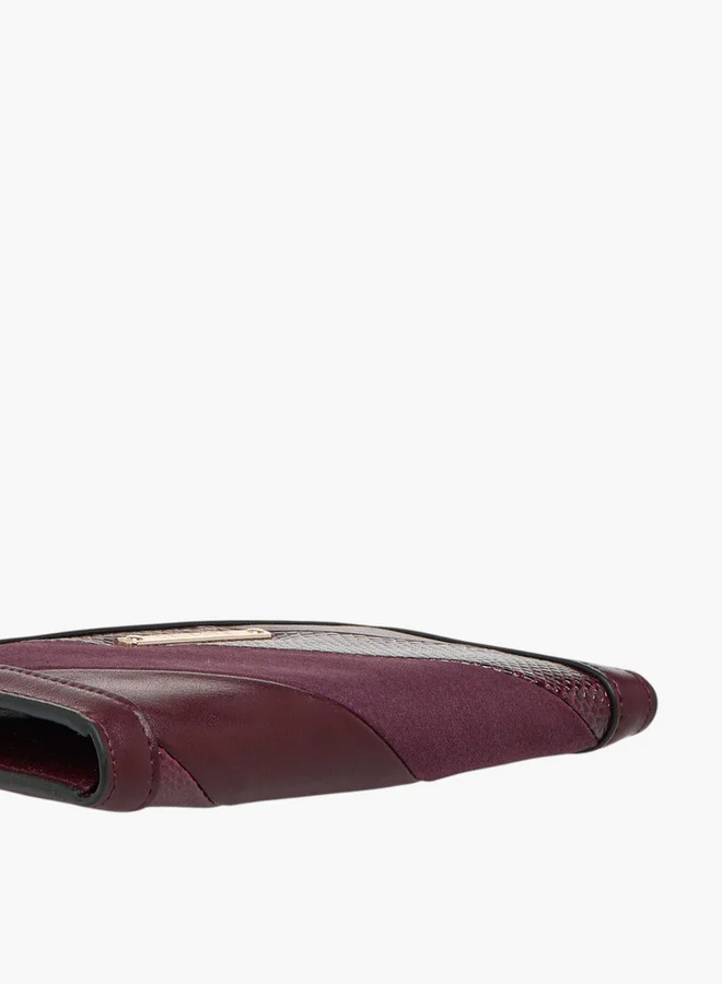 Celeste Textured Bi-Fold Wallet with Snap Button Closure