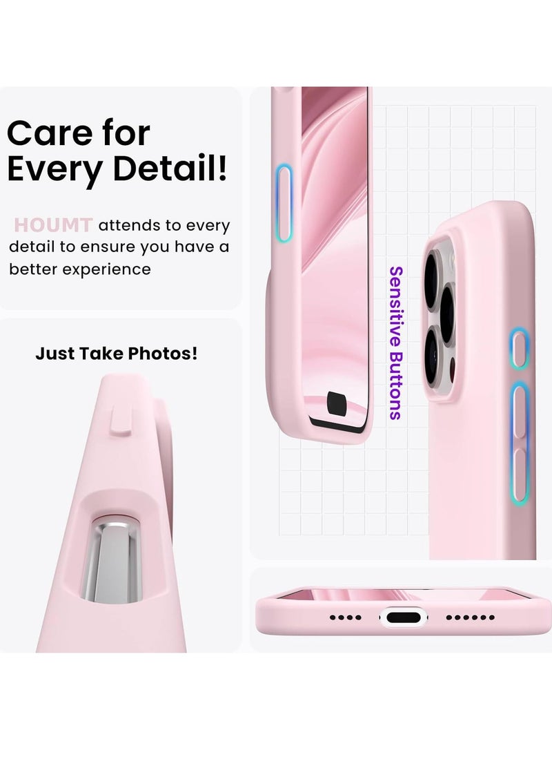 Generic iPhone 16 Pro Max Pink Liquid Silicone Case - Soft Shockproof TPU Protection  - Image 5