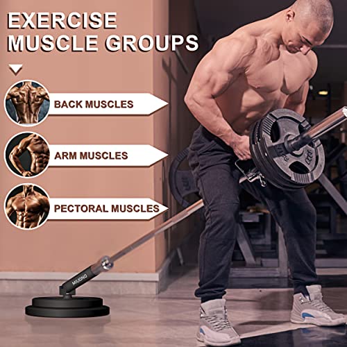MIUONO Landmine Attachment for Barbell, T Bar Row Attachment Fit for 2" Olympic Bar, Full 360° Swivel for Back or Full-Body Workout Home Gym Equipment - Image 4