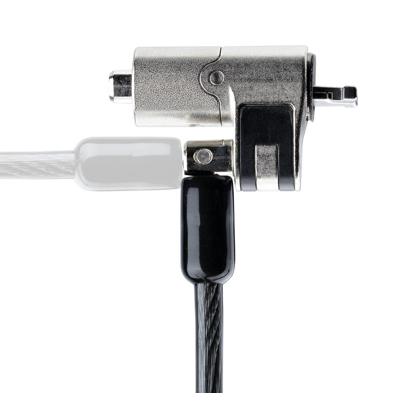 StarTech.com Nano Laptop Cable Lock, 6.6ft (2m), Anti-Theft Keyed Lock, Security Cable Locks Nano Slot Notebooks, for EliteBook/2-1 Laptops, Steel Cable Lock for Laptop, TAA (NANOK-Laptop-Lock) - Image 4