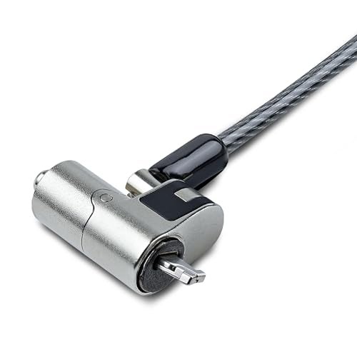 StarTech.com Nano Laptop Cable Lock, 6.6ft (2m), Anti-Theft Keyed Lock, Security Cable Locks Nano Slot Notebooks, for EliteBook/2-1 Laptops, Steel Cable Lock for Laptop, TAA (NANOK-Laptop-Lock) - Image 2