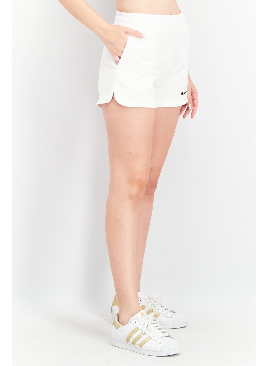 Champion Women Sportswear Fit Embroidered Logo Short, White  - Image 4