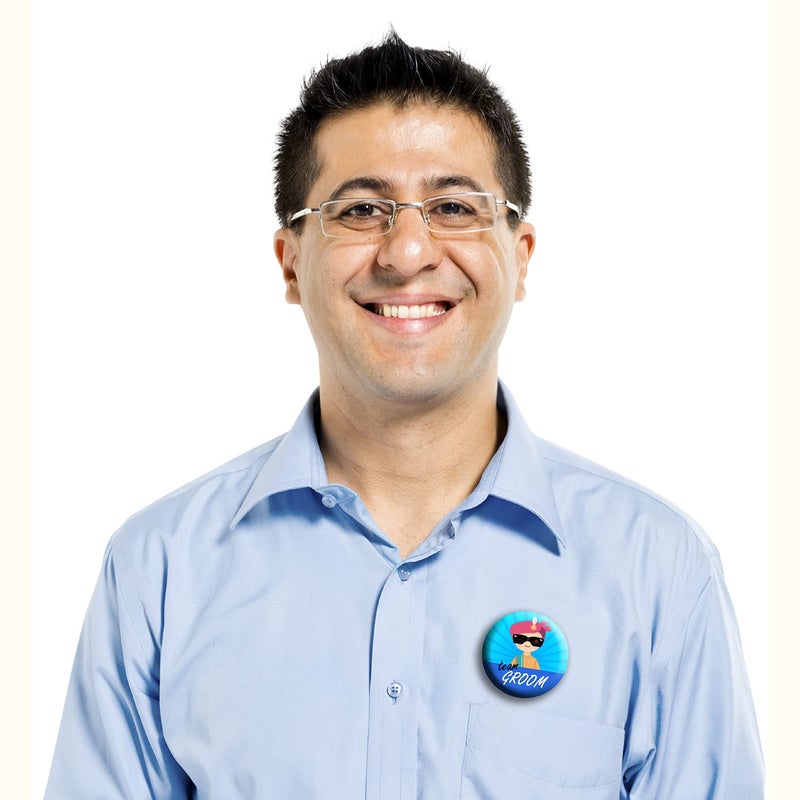 exciting Lives - Team Groom - Ladkewale Wedding Badges - Gift for Team Groom, Ladke Wale - For Wedding Season Gift, Reception - Pack of 15 - Image 2