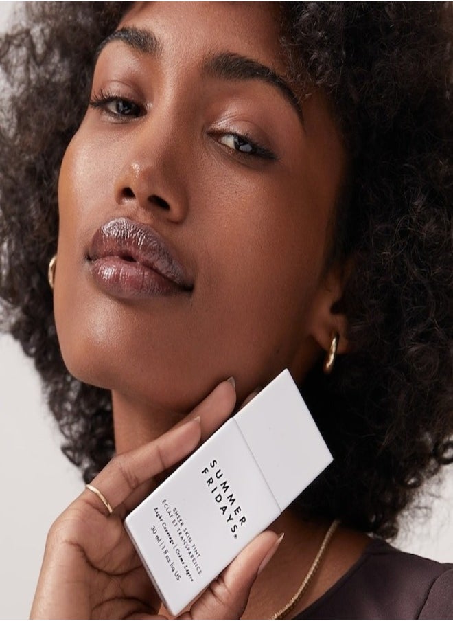 SUMMER FRIDAYS Summer Fridays Sheer Skin Tint with Hyaluronic Acid & Squalane – Lightweight, Hydrating Coverage, Shade 6 - Medium tan with a warm golden undertone 30ml  - Image 4