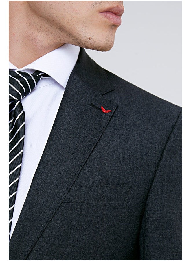 D'S DAMAT بدلة كلاسيكية رمادية من DS Damat - 86% صوف  - Image 3