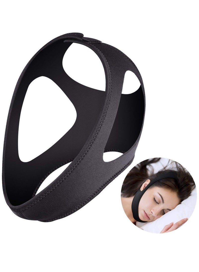 SYOSI Anti Snoring Chin Strap, Stop Snoring, The Most Effective Snoring Solution, Snoring Reduction Relief Stopper, Sleep Aid Devices Adjustable Comfortable Bands For Men And Women  - Image 1