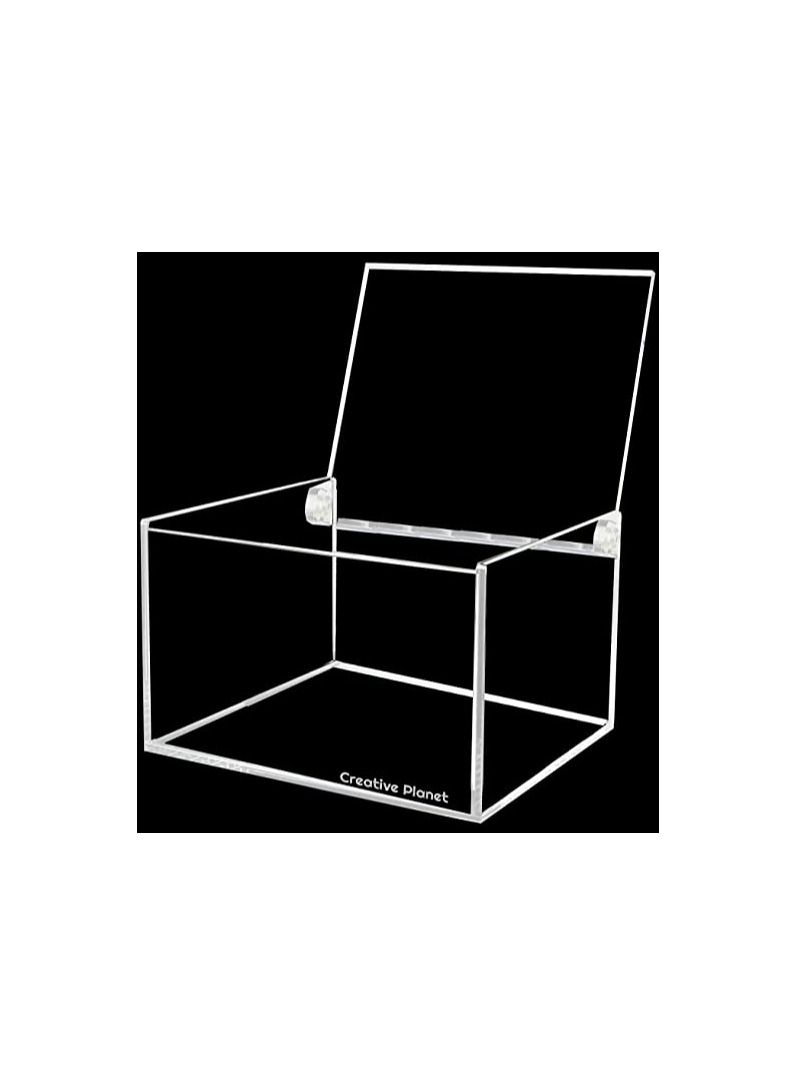 Creative Planet Acrylic Coffee Capsule Holder Single Compartment with Hinge Lid. Elegantly Designed Storage Box Kitchen Organizer (Extended Version) - Image 3