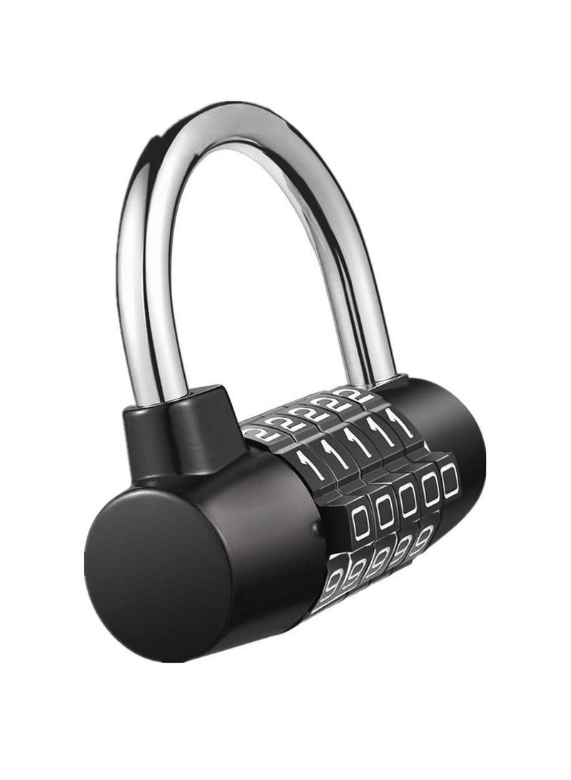 Generic 5 Digit Combination Padlock Security Padlock Safety Lock Luggage Travel Lock for Toolbox Closet Gym Locker Bicycle Luggage Cabinet Outdoor  - Image 3
