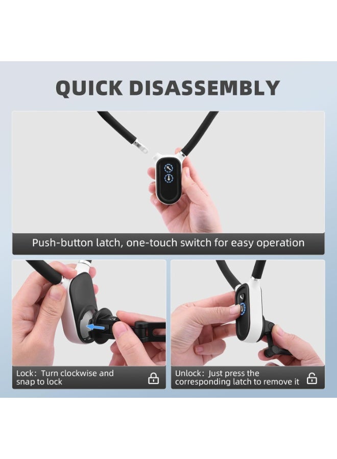 ZOVO Pocket 3 Magnetic Neck Mount for DJI OSMO Pocket 3,Chest Mount POV/Vlog Video Selfie Stand Hand Free Neck Holder for GoPro Hero12/11/10/9,Camera Accessory - Image 3