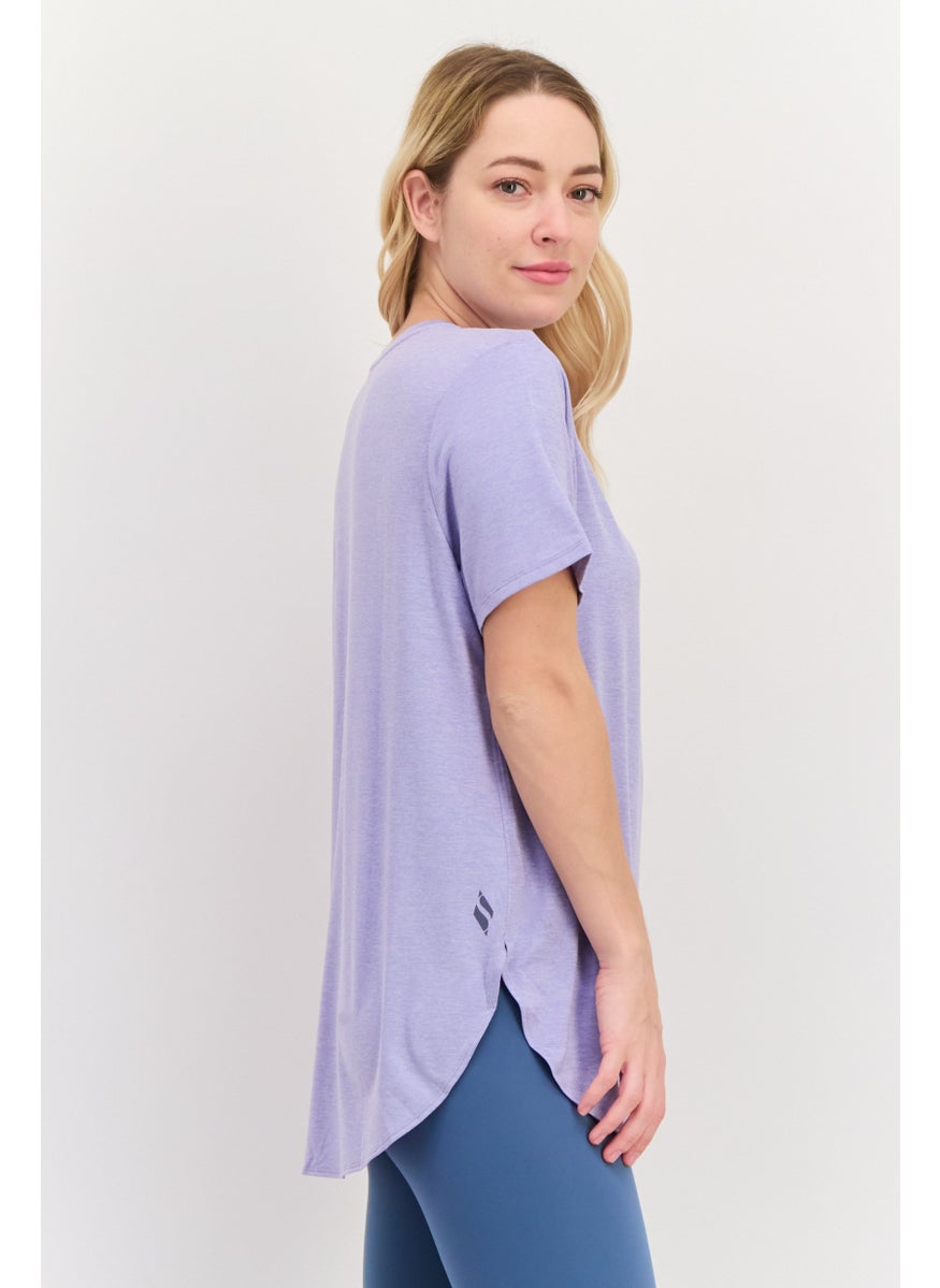 Women Sportswear Fit Short Sleeve Outdoor T-Shirt, Lavender - pzsku/Z1E3F81A568EB74F75927Z/45/_/1737642876/f405ccaf-8f9a-45f8-ab65-cb96b26b73c5