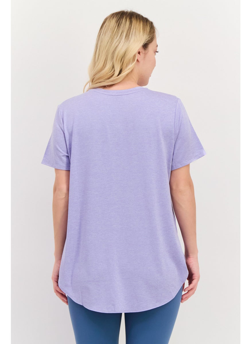 Women Sportswear Fit Short Sleeve Outdoor T-Shirt, Lavender - pzsku/Z1E3F81A568EB74F75927Z/45/_/1737642893/61e4e968-3b21-4097-adef-604af382f672