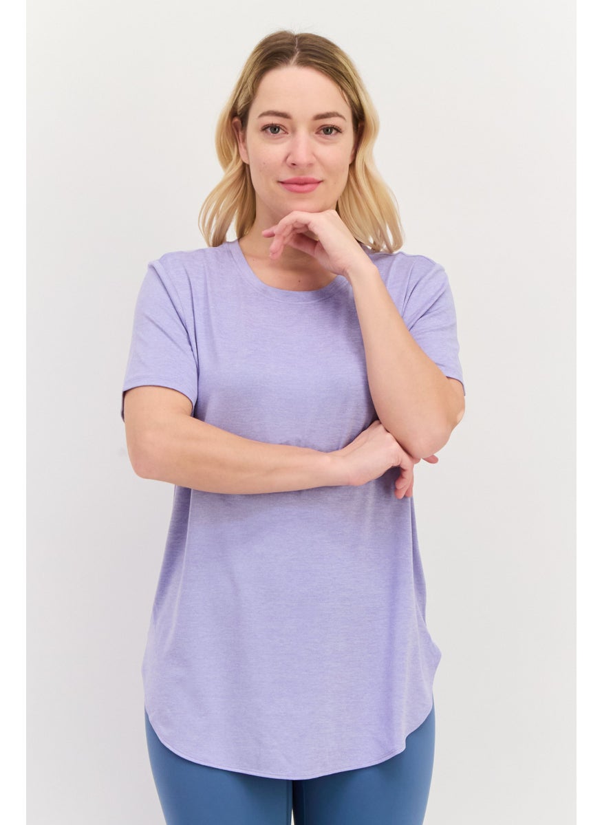 Women Sportswear Fit Short Sleeve Outdoor T-Shirt, Lavender - pzsku/Z1E3F81A568EB74F75927Z/45/_/1737642980/7a59810a-fe94-4fcf-b8ac-f451b2e13c62