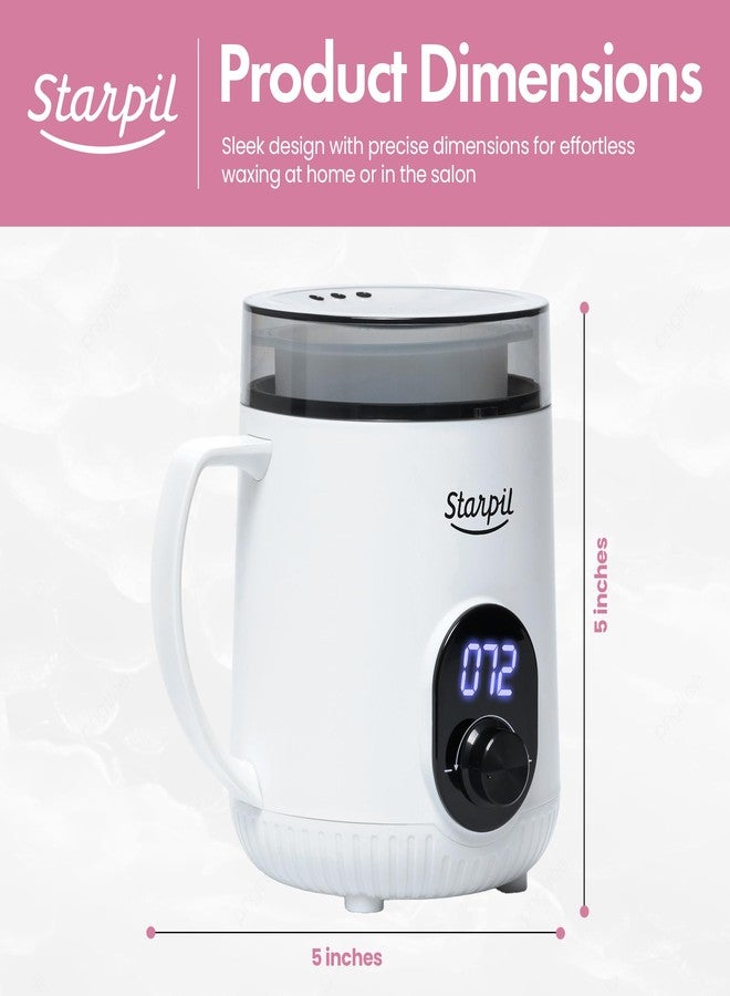 Starpil Wax Warmer - Digital Mini Wax Warmer for Hair Removal 8.4oz / 238g - Best for Hard Wax Beads - Use for Hair Removal - Adjustable Temperature Wax Pot for Facial Hair (White) - Image 5