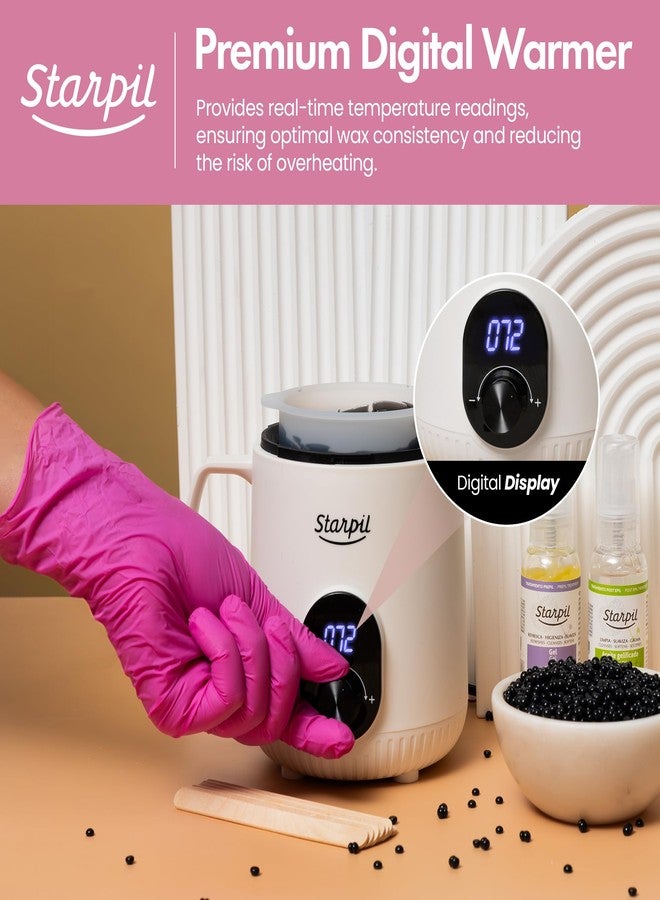 Starpil Wax Warmer - Digital Mini Wax Warmer for Hair Removal 8.4oz / 238g - Best for Hard Wax Beads - Use for Hair Removal - Adjustable Temperature Wax Pot for Facial Hair (White) - Image 2