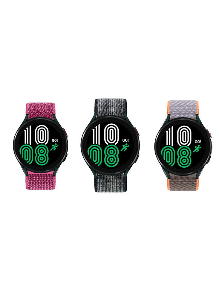 Perfii حزمة من 3 قطع من سوار الساعة متوافقة مع جميع أجهزة Samsung وHuawei وAmazfit وHonor بحجم شريط 20 مم  - Image 1