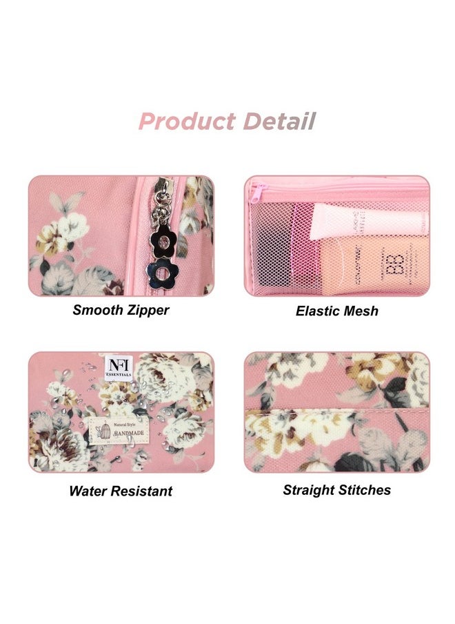 NFI essentials NFI essentials Multifunctional Cosmetic Bag with Hook for Travel, Make up Organiser Storage, Cosmetic Pouch, Vanity Bag for Ladies  - Image 3