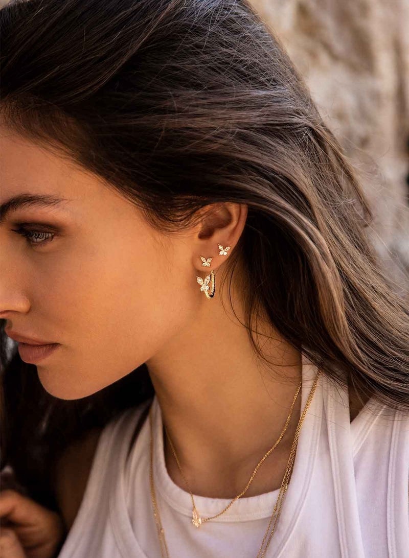 MONACO Butterfly Stud Earrings for Women YE13732OX  - Image 2