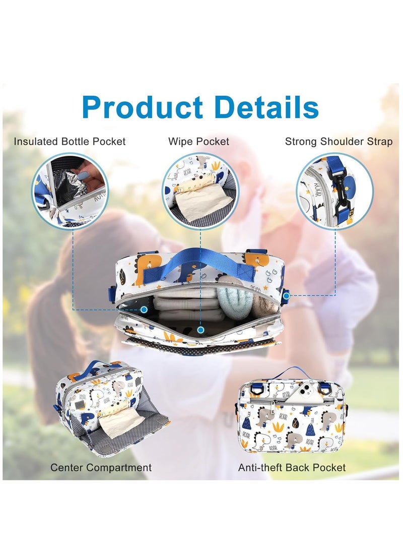 Excefore Stroller Organizer, Universal Stroller Cup Holder Organizer Caddy with Insulated Cup Holder Pocket, Dual Purpose Large Capacity Stroller Organizer - Image 4