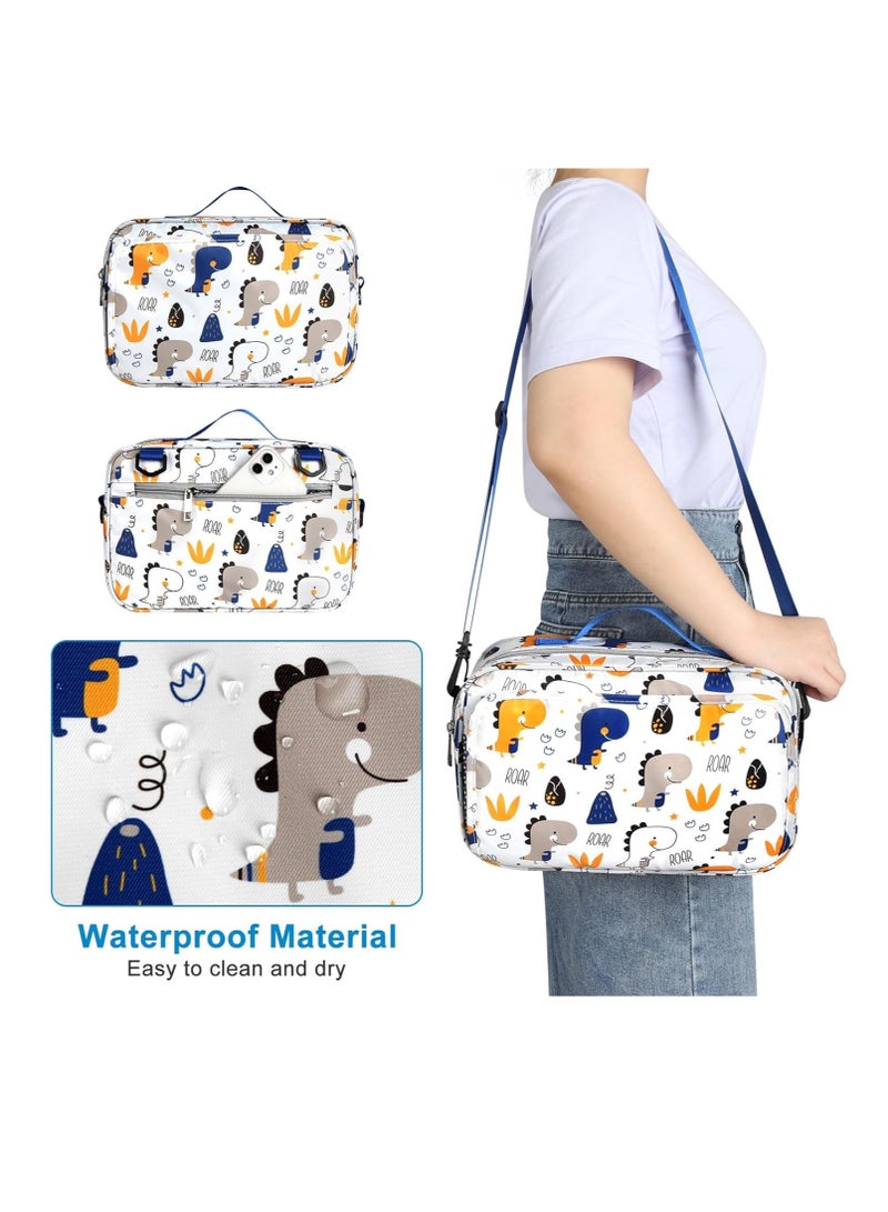 Excefore Stroller Organizer, Universal Stroller Cup Holder Organizer Caddy with Insulated Cup Holder Pocket, Dual Purpose Large Capacity Stroller Organizer - Image 3