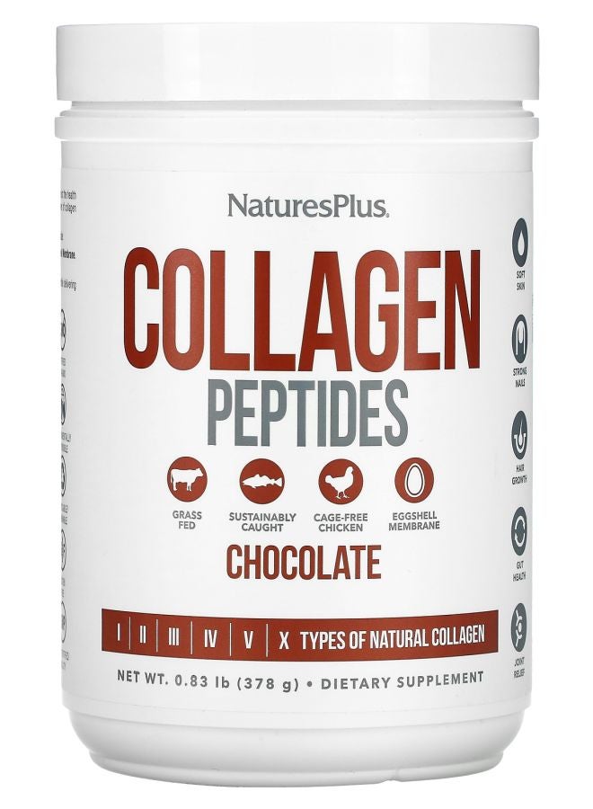 NaturesPlus ببتيدات الكولاجين بالشوكولاتة 0.83 رطل (378 جرام)